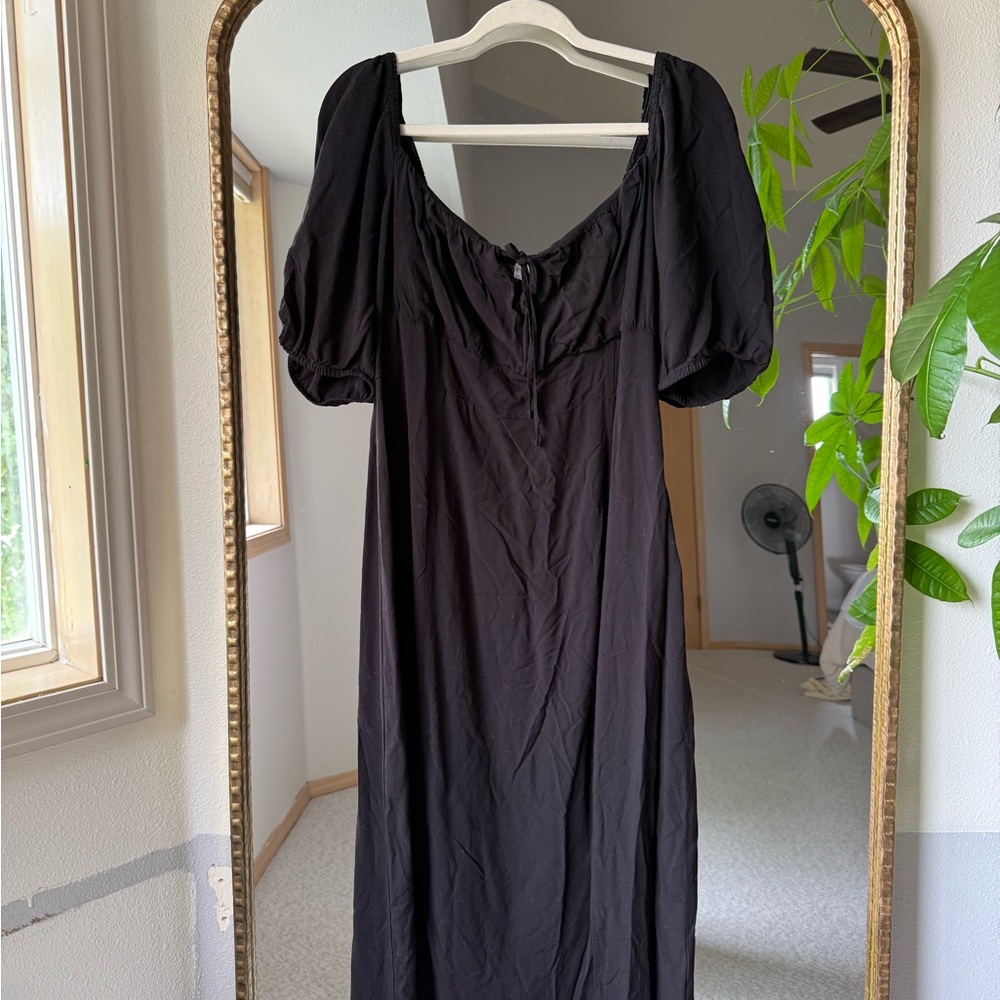 H&M Black Long Sleeve Dress